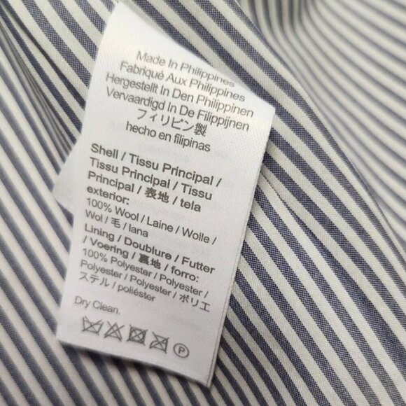 J. Crew Sommerset English Wool Blazer in Herringbone Graphite Gray Size 0 - Picture 9 of 12